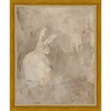 SA313-MUTED RABBIT I Hand framed in a transitional gold frame. Finished Size: W 9.25 in x H 11.25 in