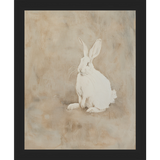 SA314-MUTED RABBIT II Hand framed in a matte black frame. Finished Size: W 9.25 in x H 11.25 in