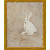 SA314-MUTED RABBIT II Hand framed in a transitional gold frame. Finished Size: W 9.25 in x H 11.25 in