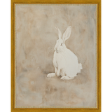 SA314-MUTED RABBIT II Hand framed in a transitional gold frame. Finished Size: W 12.25 in x H 15.25 in