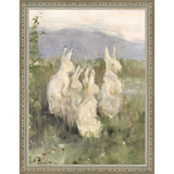 BUNNIES IN FIELD - Kings Fine Art & Decor