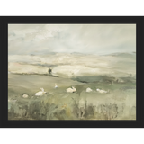 SA318-PRAIRIE BUNNIES Hand framed in a matte black frame. Finished Size: W 13.25 in x H 10.25 in