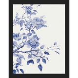 SA326-BIRD IN TREE TRIPTYCH III Hand framed in a matte black frame. Finished Size: W 10.25 in x H 13.25 in