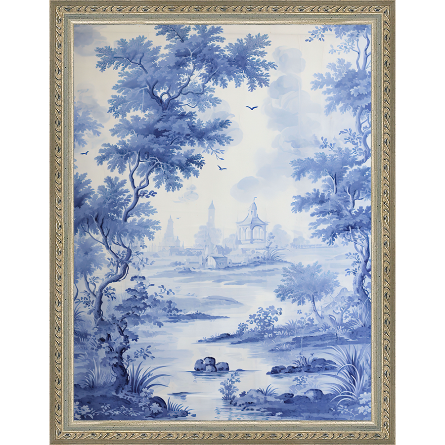 BLUE JOUY I - Kings Fine Art & Decor
