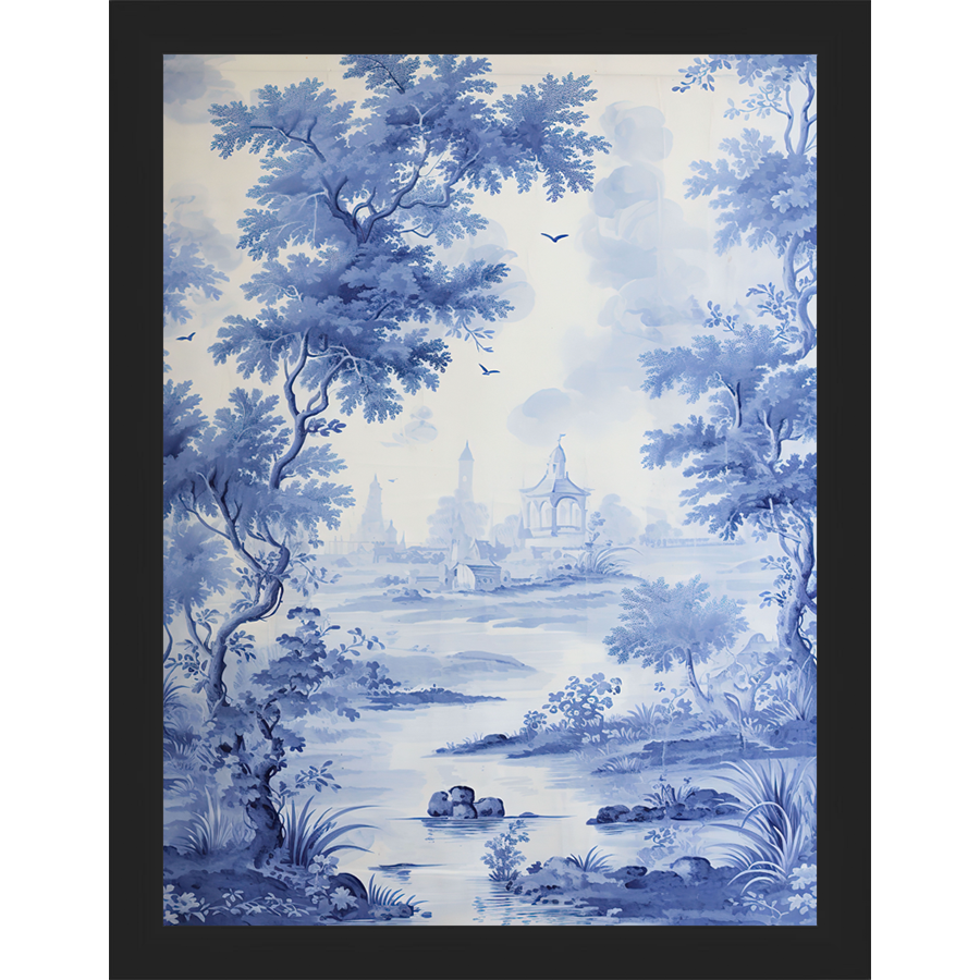 BLUE JOUY I - Kings Fine Art & Decor