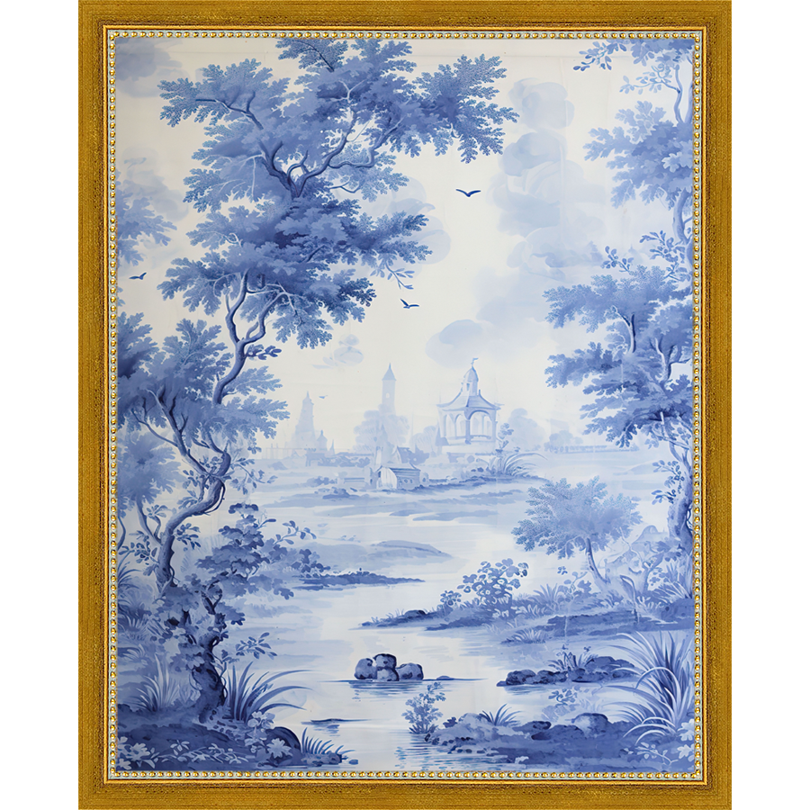 BLUE JOUY I - Kings Fine Art & Decor
