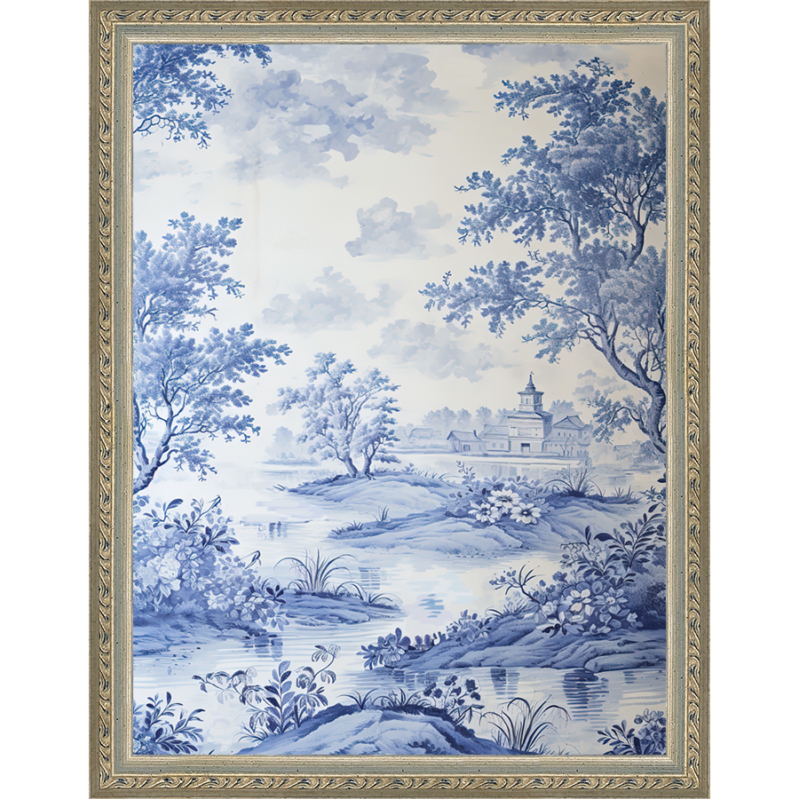 BLUE JOUY II - Kings Fine Art & Decor