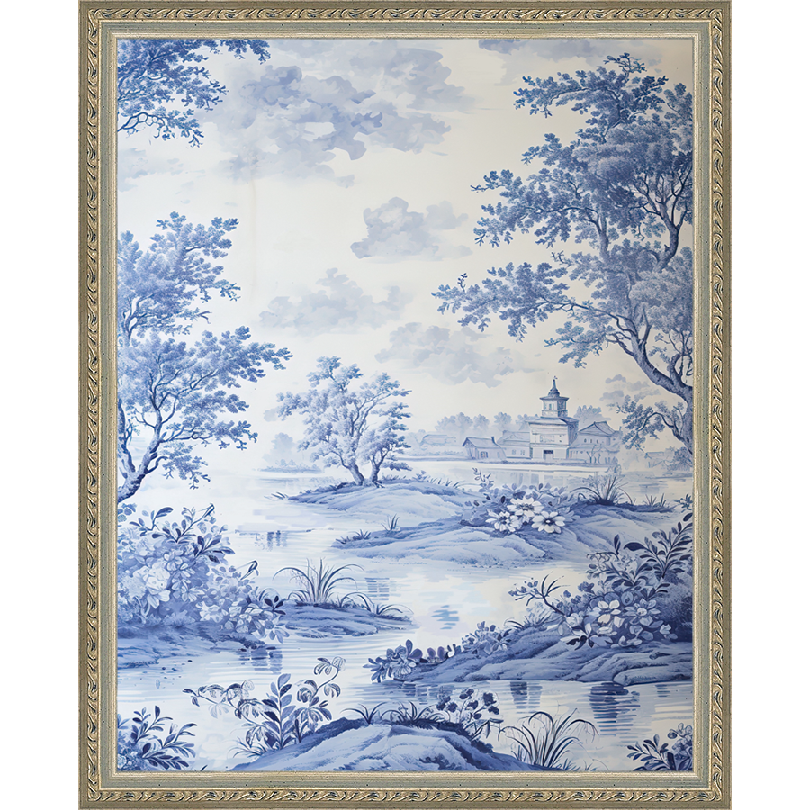 BLUE JOUY II - Kings Fine Art & Decor