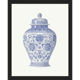 SA337-GINGER JAR I Hand framed in a matte black frame. Finished Size: W 12.25 in x H 15.25 in
