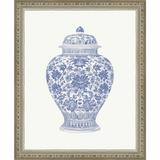 SA338-GINGER JAR II Hand framed in an ornate dark silver frame. Finished Size: W 9.25 in x H 11.25 in