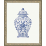 SA339-GINGER JAR III Hand framed in an ornate dark silver frame. Finished Size: W 9.25 in x H 11.25 in