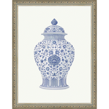 SA339-GINGER JAR III Hand framed in an ornate dark silver frame. Finished Size: W 10.25 in x H 13.25 in