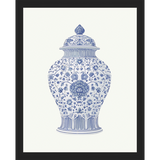 SA339-GINGER JAR III Hand framed in a matte black frame. Finished Size: W 12.25 in x H 15.25 in