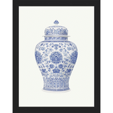 SA340-GINGER JAR IV Hand framed in a matte black frame. Finished Size: W 10.25 in x H 13.25 in