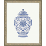 SA341-GINGER JAR V Hand framed in an ornate dark silver frame. Finished Size: W 9.25 in x H 11.25 in