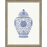 SA341-GINGER JAR V Hand framed in an ornate dark silver frame. Finished Size: W 10.25 in x H 13.25 in