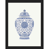 SA341-GINGER JAR V Hand framed in a matte black frame. Finished Size: W 10.25 in x H 13.25 in