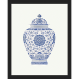 SA341-GINGER JAR V Hand framed in a matte black frame. Finished Size: W 12.25 in x H 15.25 in