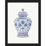 SA342-GINGER JAR VI Hand framed in a matte black frame. Finished Size: W 10.25 in x H 13.25 in