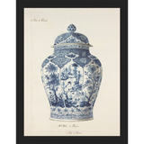 SA343-VINTAGE GINGER JAR I Hand framed in a matte black frame. Finished Size: W 10.25 in x H 13.25 in