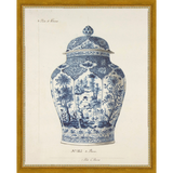 SA343-VINTAGE GINGER JAR I Hand framed in a transitional gold frame. Finished Size: W 12.25 in x H 15.25 in