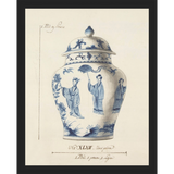 SA344-VINTAGE GINGER JAR II Hand framed in a matte black frame. Finished Size: W 12.25 in x H 15.25 in