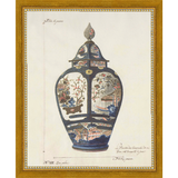 SA345-VINTAGE GINGER JAR III Hand framed in a transitional gold frame. Finished Size: W 9.25 in x H 11.25 in