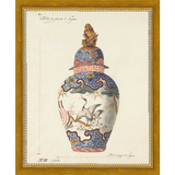 SA346-VINTAGE GINGER JAR IV Hand framed in a transitional gold frame. Finished Size: W 9.25 in x H 11.25 in