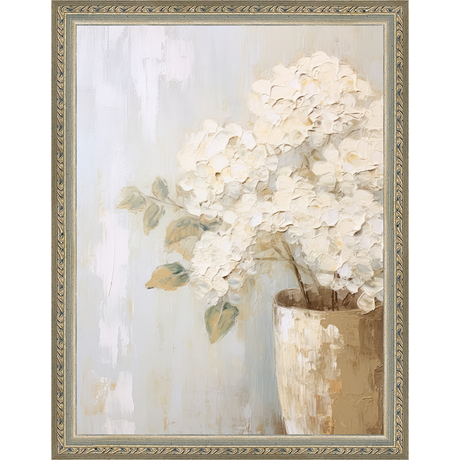 WHITE HYDRANGEAS - Kings Fine Art & Decor