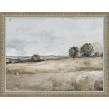 SA354-PRAIRIE LANDSCAPE Hand framed in an ornate dark silver frame. Finished Size: W 13.25 in x H 10.25 in