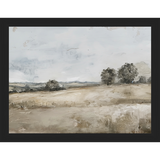 SA354-PRAIRIE LANDSCAPE Hand framed in a matte black frame. Finished Size: W 13.25 in x H 10.25 in