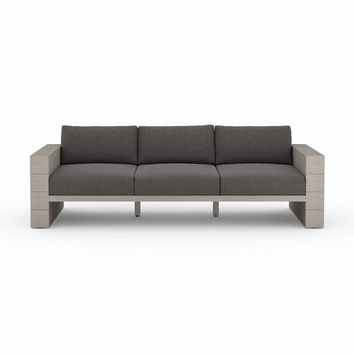 Leroy Outdoor Sofa, Weathered Grey - Kings Fine Art & Decor