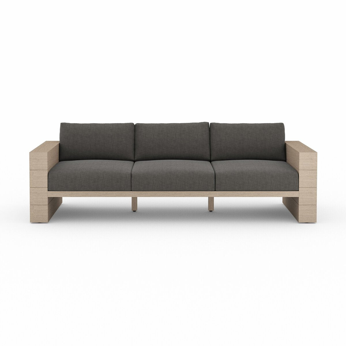 Leroy Outdoor Sofa, Washed Brown - Kings Fine Art & Decor