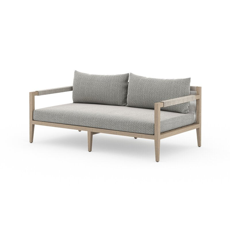 Sherwood Outdoor Sofa, Washed Brown - Kings Fine Art & Decor