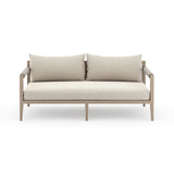 Sherwood Outdoor Sofa, Washed Brown - Kings Fine Art & Decor