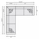 BLISS FABRIC SECTIONAL