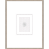 NG001-BACCHANAL WOMAN Shadow Box framed in an antiqued silver frame on a white raglin mat. Finished Size: W 18.00 in x H 23.00 in