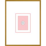 NG001-BACCHANAL WOMAN Shadow Box framed in an antiqued gold frame on a blush pink mat. Finished Size: W 18.00 in x H 23.00 in