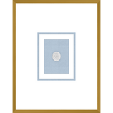 NG001-BACCHANAL WOMAN Shadow Box framed in an antiqued gold frame on a fountain blue mat. Finished Size: W 18.00 in x H 23.00 in