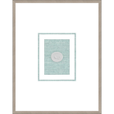 NG002-CHARIOT Shadow Box framed in an antiqued silver frame on a green hemp mat. Finished Size: W 18.00 in x H 23.00 in
