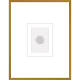 NG003-COLISEUM Shadow Box framed in an antiqued gold frame on a white raglin mat. Finished Size: W 18.00 in x H 23.00 in