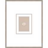 NG008-LION AND POSEIDON Shadow Box framed in an antiqued silver frame on a natural linen mat. Finished Size: W 18.00 in x H 23.00 in