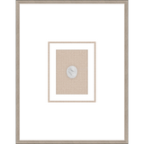 NG013-NOBLE WOMAN Shadow Box framed in an antiqued silver frame on a natural linen mat. Finished Size: W 18.00 in x H 23.00 in