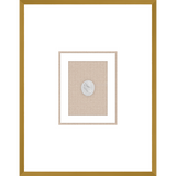 NG013-NOBLE WOMAN Shadow Box framed in an antiqued gold frame on a natural linen mat. Finished Size: W 18.00 in x H 23.00 in