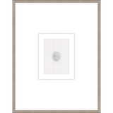 NG015-ROMAN WOMAN Shadow Box framed in an antiqued silver frame on a white raglin mat. Finished Size: W 18.00 in x H 23.00 in