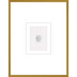 NG015-ROMAN WOMAN Shadow Box framed in an antiqued gold frame on a white raglin mat. Finished Size: W 18.00 in x H 23.00 in