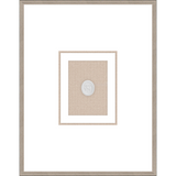 NG016-TRIO OF NYMPHS Shadow Box framed in an antiqued silver frame on a natural linen mat. Finished Size: W 18.00 in x H 23.00 in
