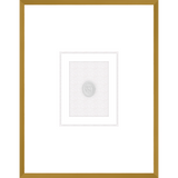 NG016-TRIO OF NYMPHS Shadow Box framed in an antiqued gold frame on a white raglin mat. Finished Size: W 18.00 in x H 23.00 in