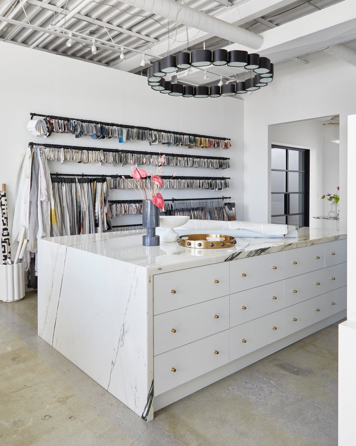 opal-chandelier-393-50-SBK/SS-2