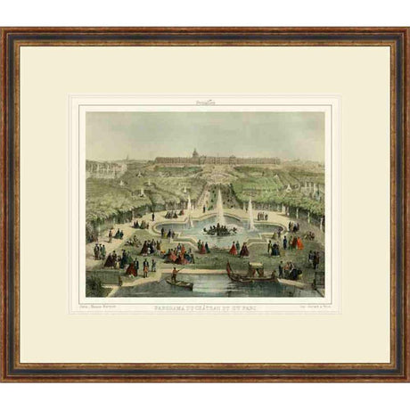 PANORAMA DU CHATEAU ET DE PARC - Kings Fine Art & Decor